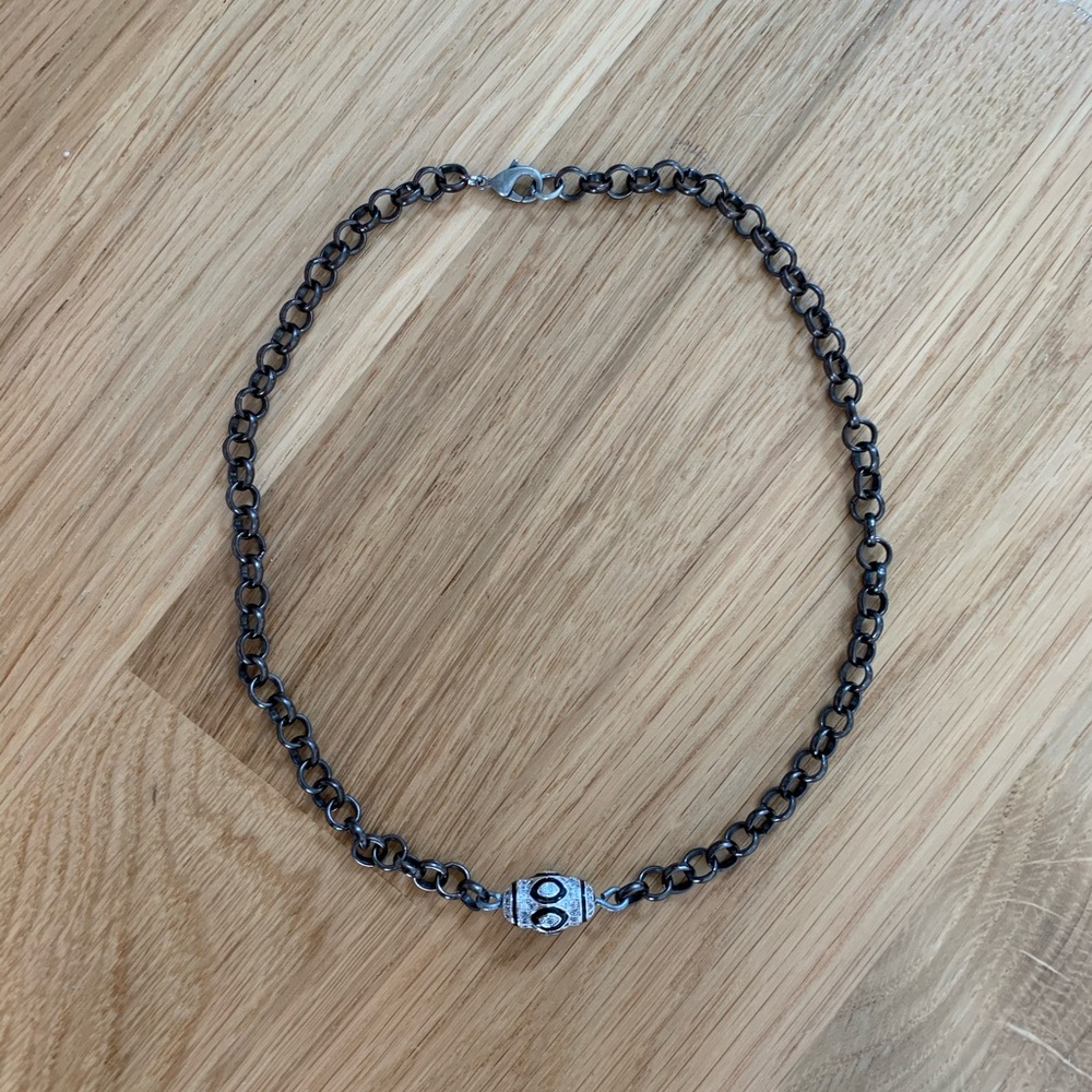 Enamel and rhinestone Bead Chocker.